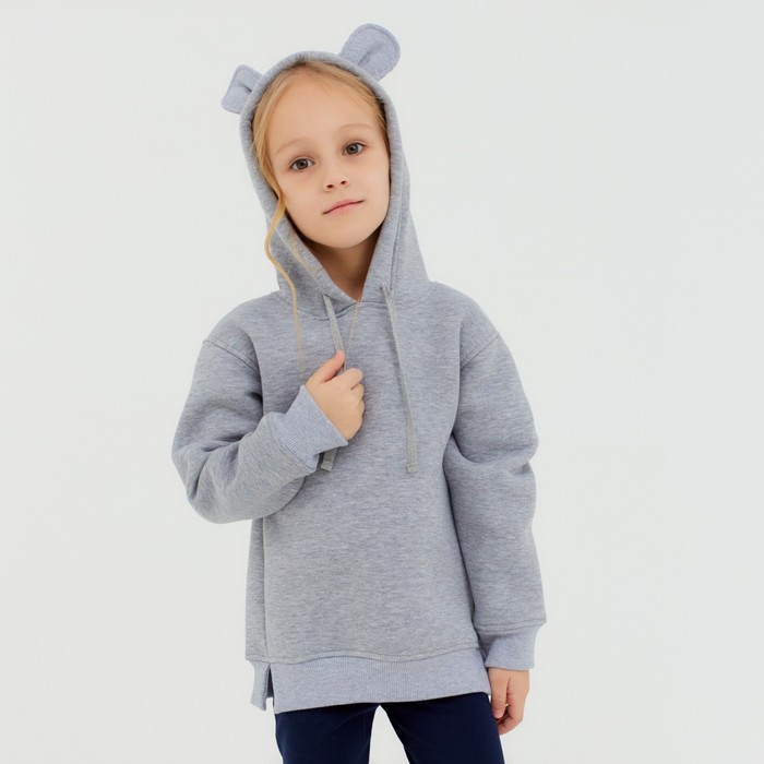 Толстовка для девочки, цвет серый, рост 104 см 
Толстовка для девочки, цвет серый, рост 104 см