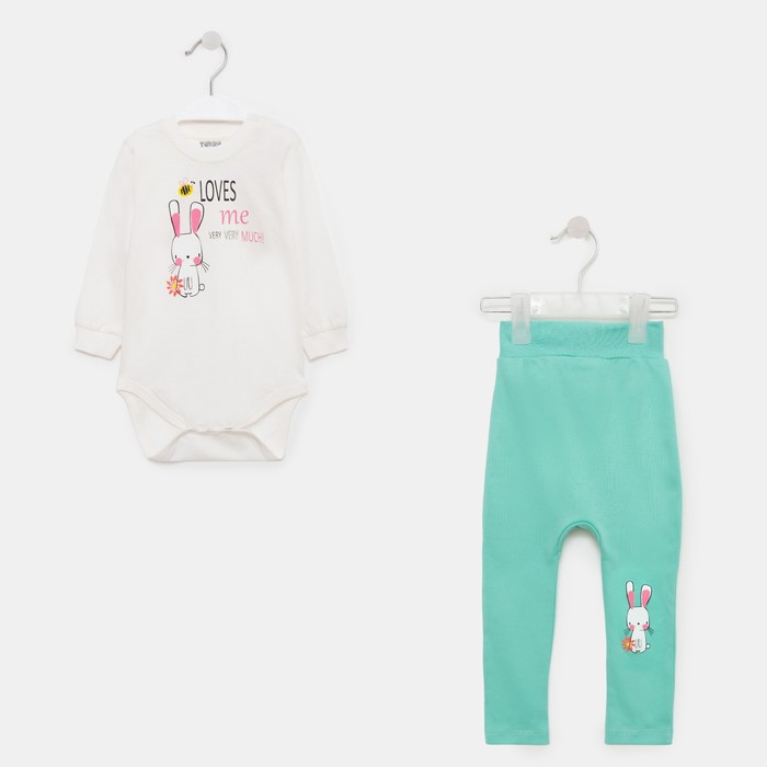 Комплект (боди/штанишки) для девочки, цвет экрю/мята, рост 68-74 см
Комплект (боди/штанишки) для девочки, цвет экрю/мята, рост 68-74 см