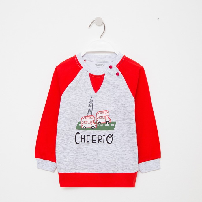 Свитшот для мальчика, цвет серый/красный, рост 92 см
Свитшот для мальчика, цвет серый/красный, рост 92 см