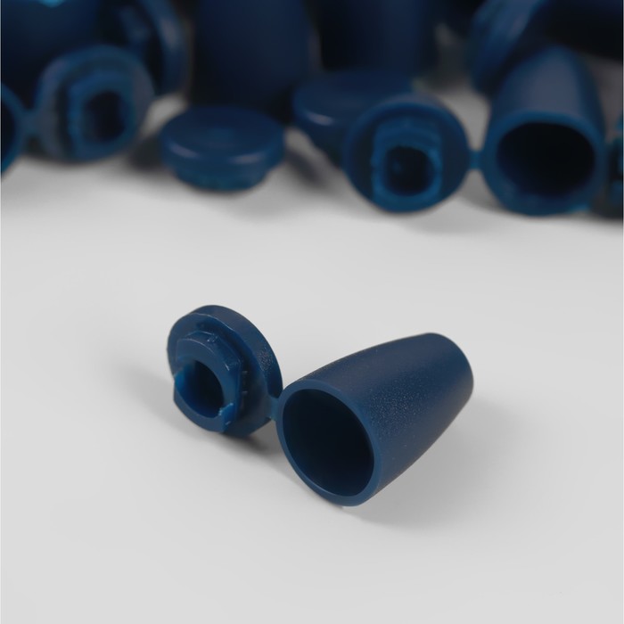 Наконечник для шнура, 4 мм, цвет тёмно-синий
Наконечник для шнура, 4 мм, цвет тёмно-синий