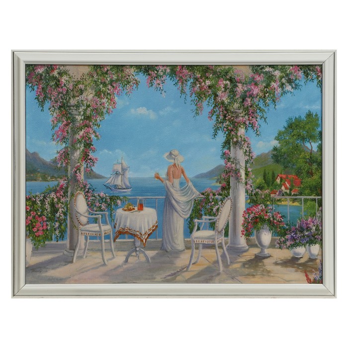 Картина "В ожидании" 30Х40 (33x43) см 
Картина "В ожидании" 30Х40 (33x43) см