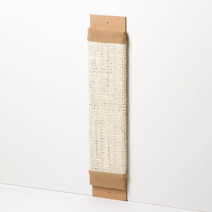 Когтеточка плоская с флисом, сизаль, белая, 12 х 60 см
Когтеточка плоская с флисом, сизаль, белая, 12 х 60 см