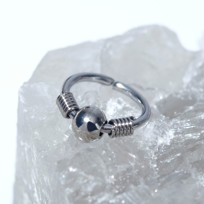 Пирсинг в нос "Шарик" кольцо d=6мм, цвет серебро
Пирсинг в нос "Шарик" кольцо d=6мм, цвет серебро