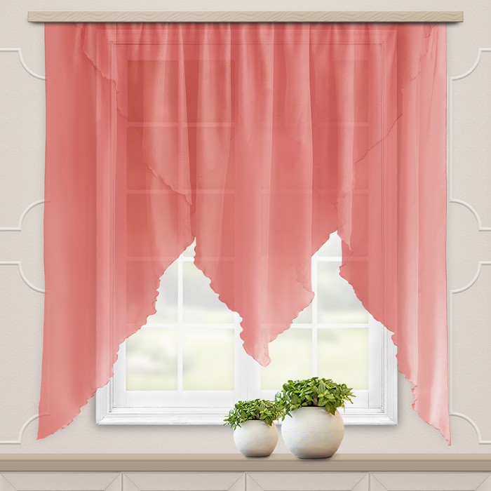 Комплект штор для кухни "Мелисса" 300х160 см, брусника, вуаль, пэ
Комплект штор для кухни "Мелисса" 300х160 см, брусника, вуаль, пэ