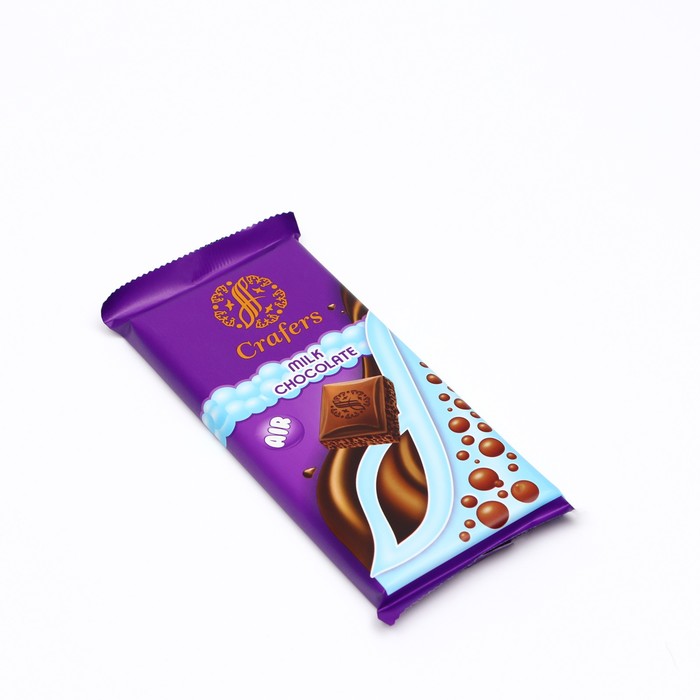 Шоколад молочный пористый Crafers Air Milk chocolate флоупак шоубокс, 90г
Шоколад молочный пористый Crafers Air Milk chocolate флоупак шоубокс, 90г