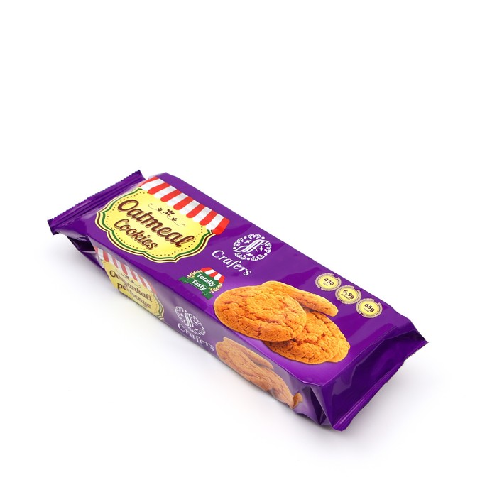 Печенье овсяное Crafers Oatmeal Cookies коррекс, 180г
Печенье овсяное Crafers Oatmeal Cookies коррекс, 180г