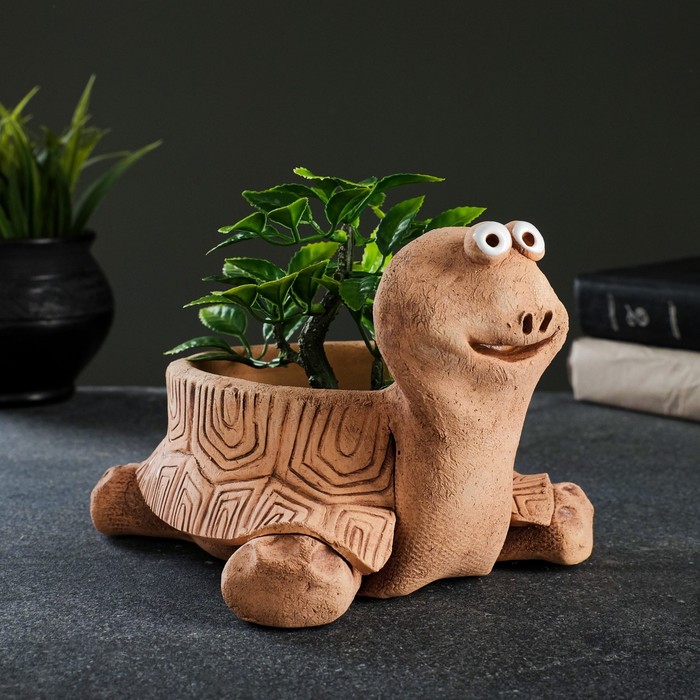 Фигурное кашпо "Черепаха" 0,6л 14х16х17см
Фигурное кашпо "Черепаха" 0,6л 14х16х17см