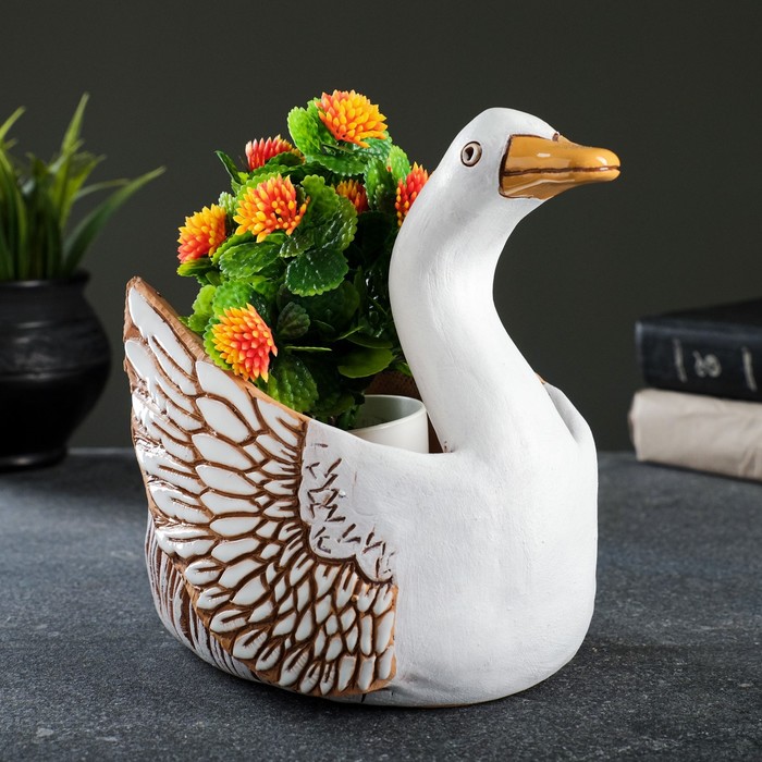Фигурное кашпо "Лебедь" 1,25л 18х16,5х12,5см
Фигурное кашпо "Лебедь" 1,25л 18х16,5х12,5см