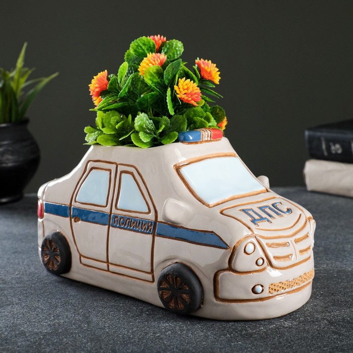 Фигурное кашпо"Автомобиль ДПС" 1,3л 10.5х23х11.5см
Фигурное кашпо"Автомобиль ДПС" 1,3л 10.5х23х11.5см