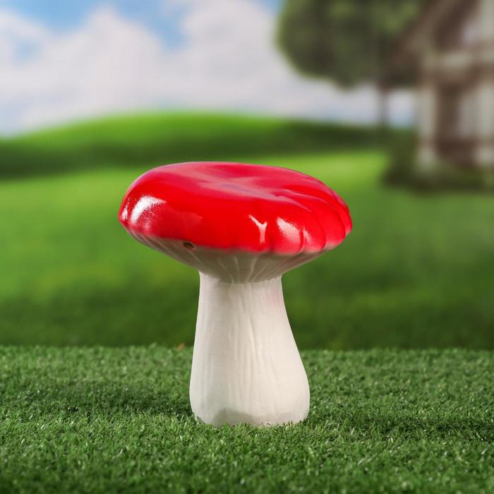 Садовая фигура "Грибочек сыроежка", керамика, 13 см, микс 
Садовая фигура "Грибочек сыроежка", керамика, 13 см, микс