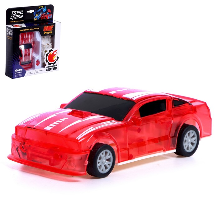 Машина инерционная TotalCrash, при столкновении разлетается на части
Машина инерционная TotalCrash, при столкновении разлетается на части