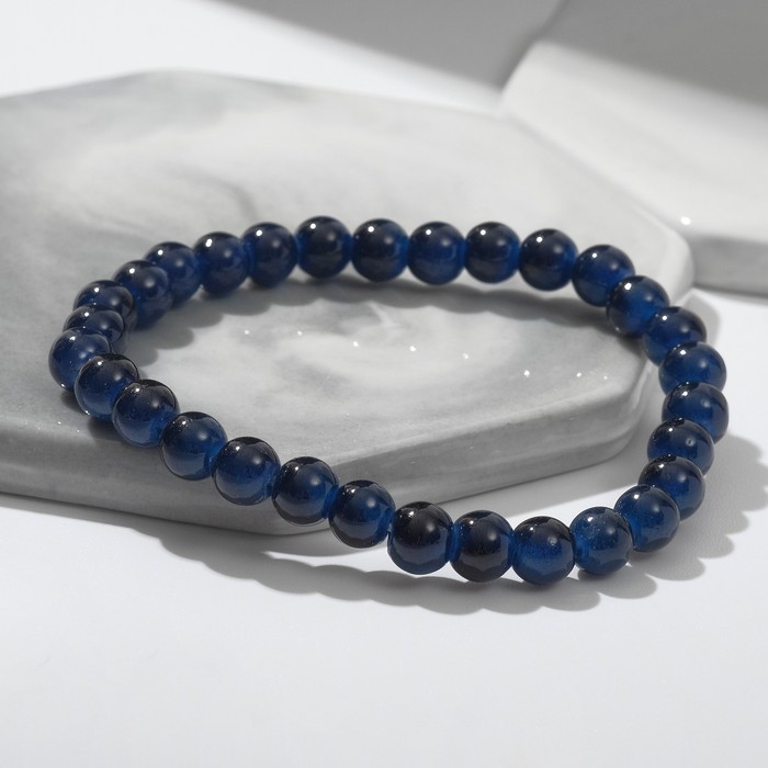 Браслет "Нить" бусина №6, цвет тёмно-синий, d=7
Браслет "Нить" бусина №6, цвет тёмно-синий, d=7