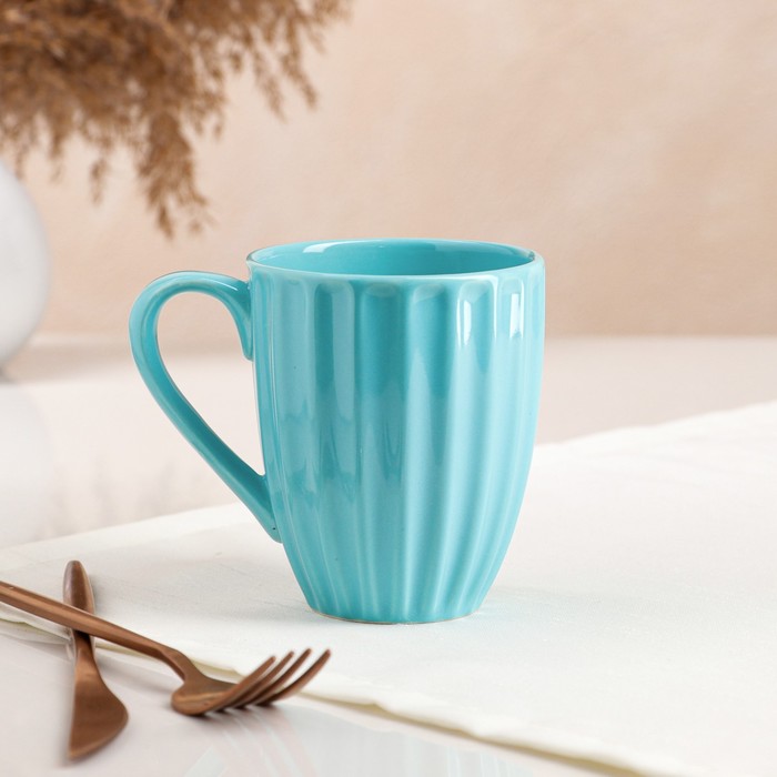 Кружка "Ребристая", бирюзовая, керамика, 0.4 л
Кружка "Ребристая", бирюзовая, керамика, 0.4 л