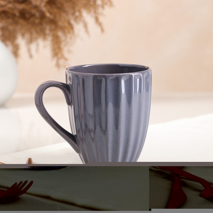 Кружка "Ребристая", графит, керамика, 0.4 л
Кружка "Ребристая", графит, керамика, 0.4 л