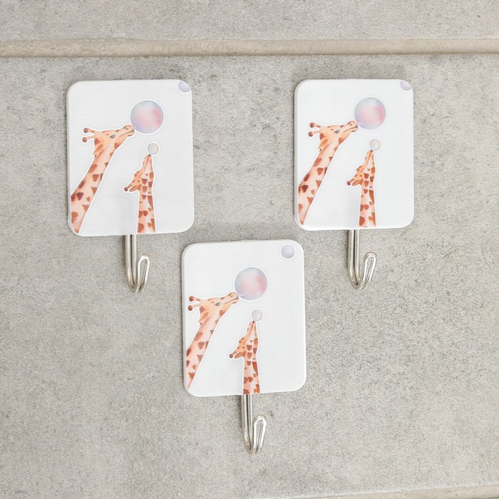 Крючок на липучке «Жираф», 3 шт
Крючок на липучке «Жираф», 3 шт
