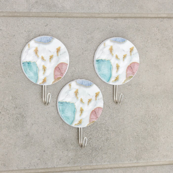 Набор крючков на липучке «Рыбки», 3 шт
Набор крючков на липучке «Рыбки», 3 шт