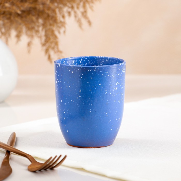 Стакан "Катан", синий, красная глина, 0.3 л