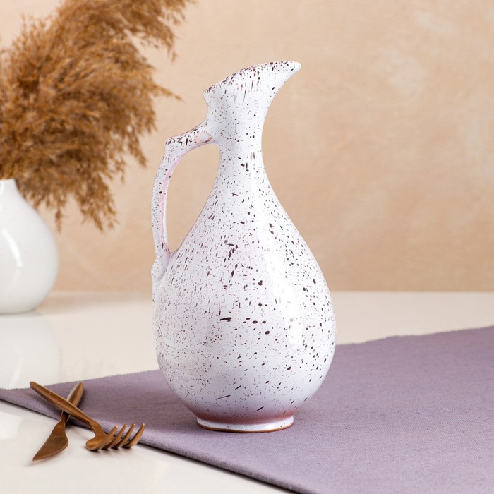 Кувшин под растительное масло, гладкий, белый, 22 см, 1 л
Кувшин под растительное масло, гладкий, белый, 22 см, 1 л