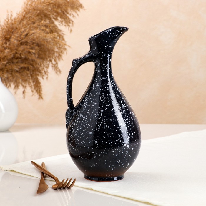 Кувшин под растительное масло, гладкий, чёрный, 22 см, 1 л
Кувшин под растительное масло, гладкий, чёрный, 22 см, 1 л