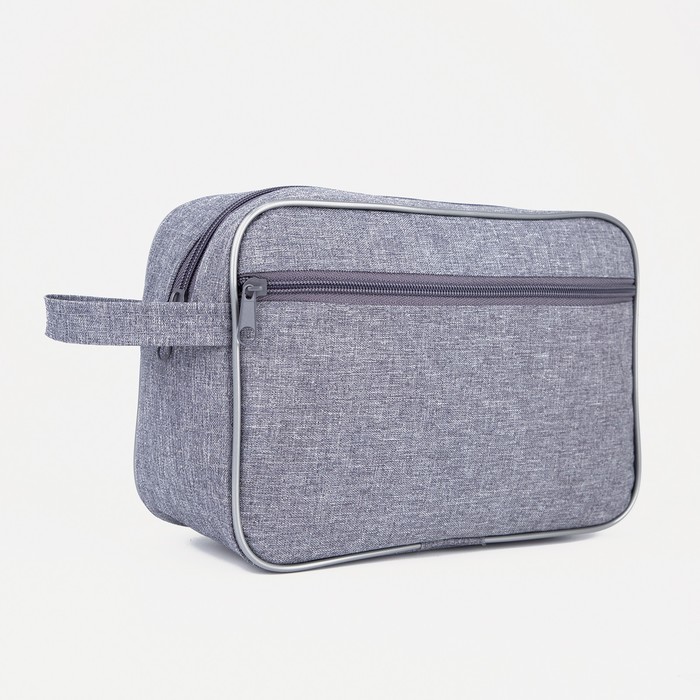 Косметичка на молнии, цвет серый
Косметичка на молнии, цвет серый