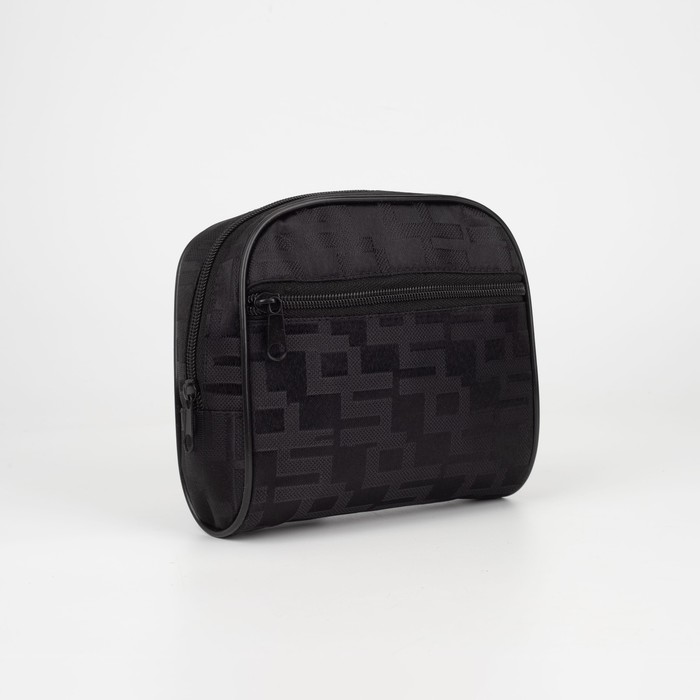 Косметичка на молнии, с подкладом, наружный карман, цвет чёрный
Косметичка на молнии, с подкладом, наружный карман, цвет чёрный