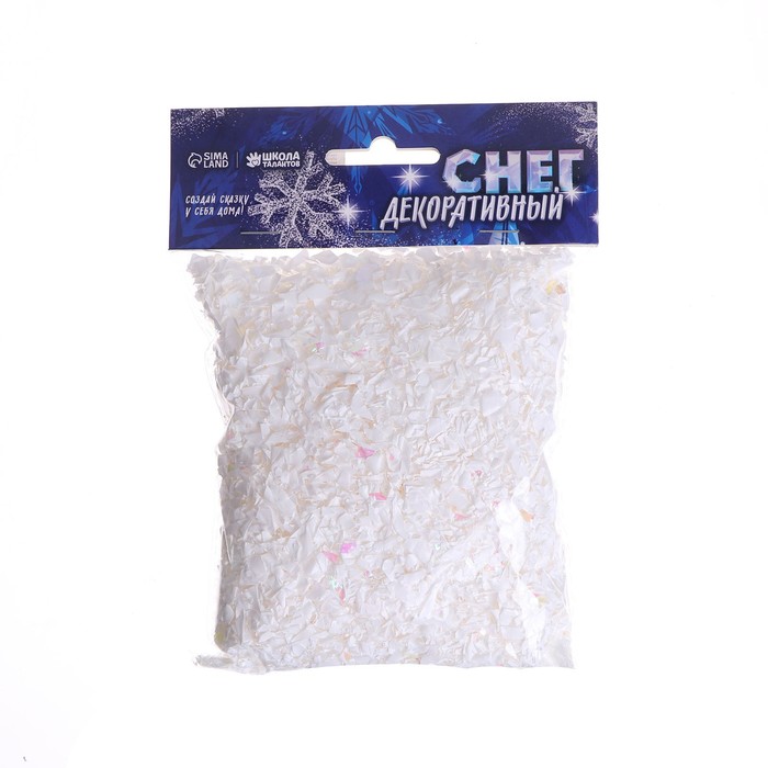 Снег искусственный сыпучий для декора «Хлопья» 50 г
Снег искусственный сыпучий для декора «Хлопья» 50 г