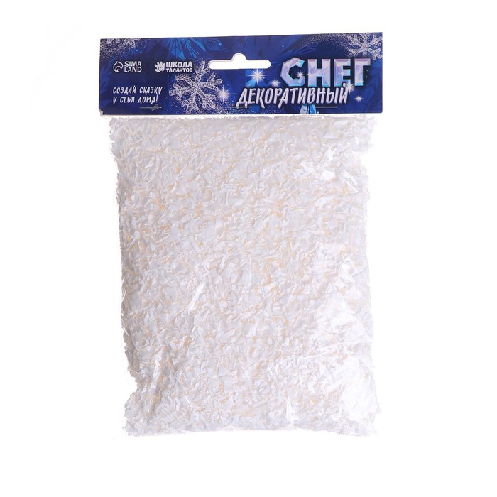 Снег искусственный сыпучий для декора «Хлопья» 70 г
Снег искусственный сыпучий для декора «Хлопья» 70 г