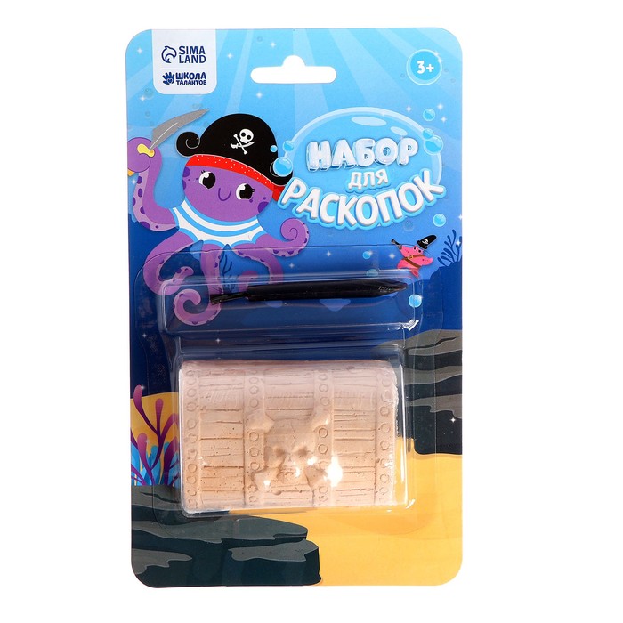 Набор для раскопок «Сундук сокровищ» камни 
Набор для раскопок «Сундук сокровищ» камни