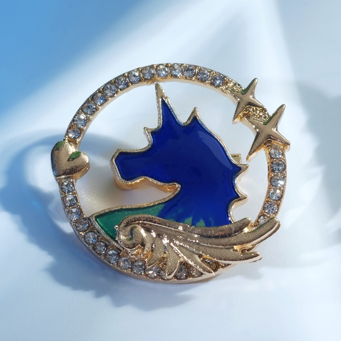 Брошь "Единорог" сказочный, цветная в золоте
Брошь "Единорог" сказочный, цветная в золоте