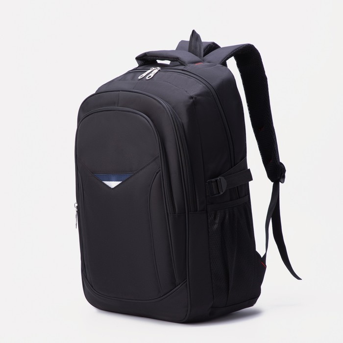 Рюкзак, отдел на молнии, 3 наружных кармана, цвет чёрный
Рюкзак, отдел на молнии, 3 наружных кармана, цвет чёрный