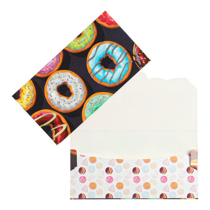 Конверт для денег "Универсальный!" пончики
Конверт для денег "Универсальный!" пончики