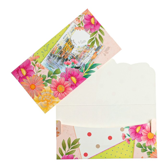 Конверт для денег "Универсальный!" Венеция, цветы
Конверт для денег "Универсальный!" Венеция, цветы