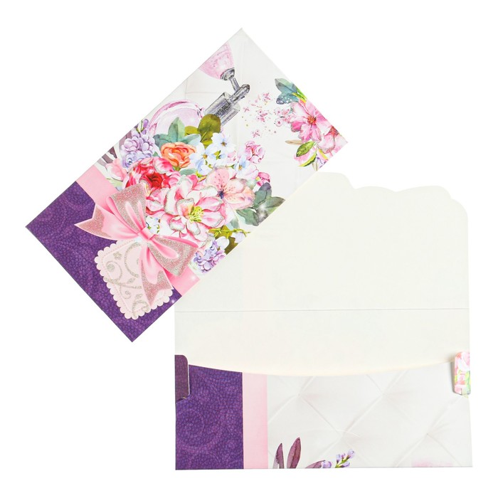 Конверт для денег "Универсальный!" духи, цветы
Конверт для денег "Универсальный!" духи, цветы