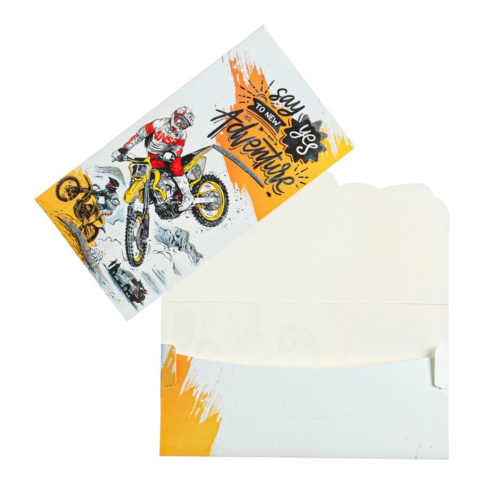 Конверт для денег "Скажи да приключениям!" мотоциклисты
Конверт для денег "Скажи да приключениям!" мотоциклисты