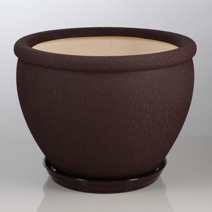 Горшок для цветов "Вьетнам", шёлк, коричневый, керамика, 18 л
Горшок для цветов "Вьетнам", шёлк, коричневый, керамика, 18 л