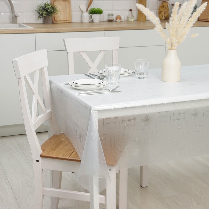 Клеёнка столовая ПВХ «Посуда», ширина 137 см, рулон 20 метров, толщина 0,16 мм
Клеёнка столовая ПВХ «Посуда», ширина 137 см, рулон 20 метров, толщина 0,16 мм