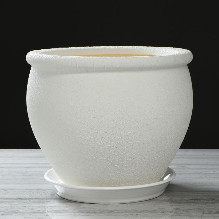 Горшок для цветов "Вьетнам", шёлк, белый, 10 л
Горшок для цветов "Вьетнам", шёлк, белый, 10 л