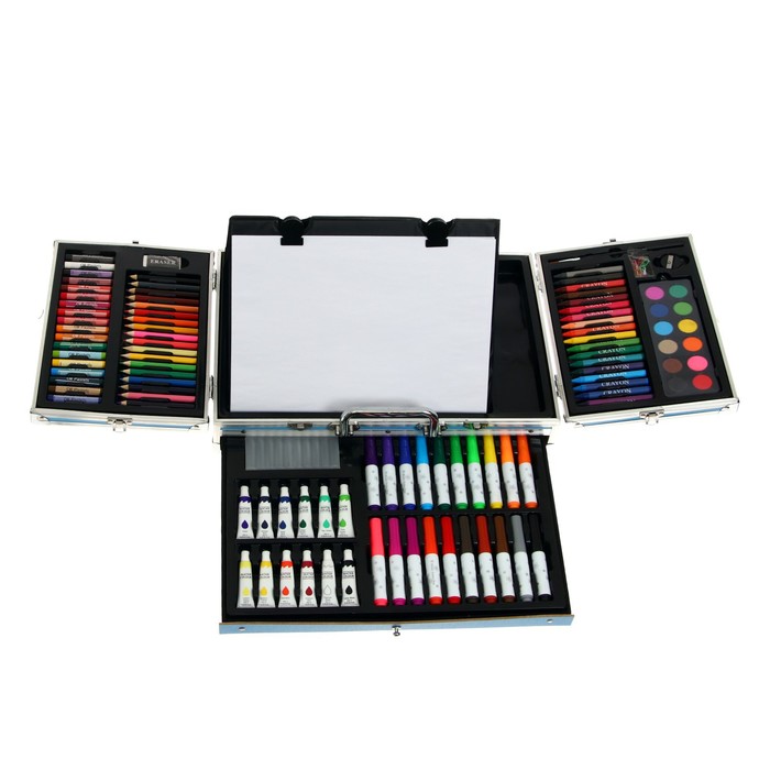 Набор для рисования, в чемоданчике, синий
Набор для рисования, в чемоданчике, синий
