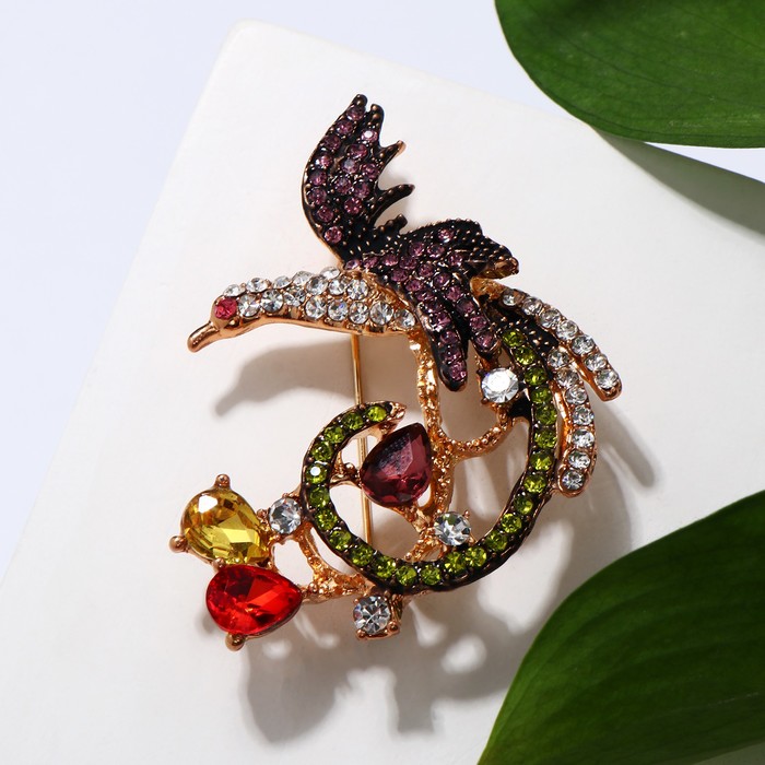 Брошь "Жар-птица", цветная в золоте
Брошь "Жар-птица", цветная в золоте