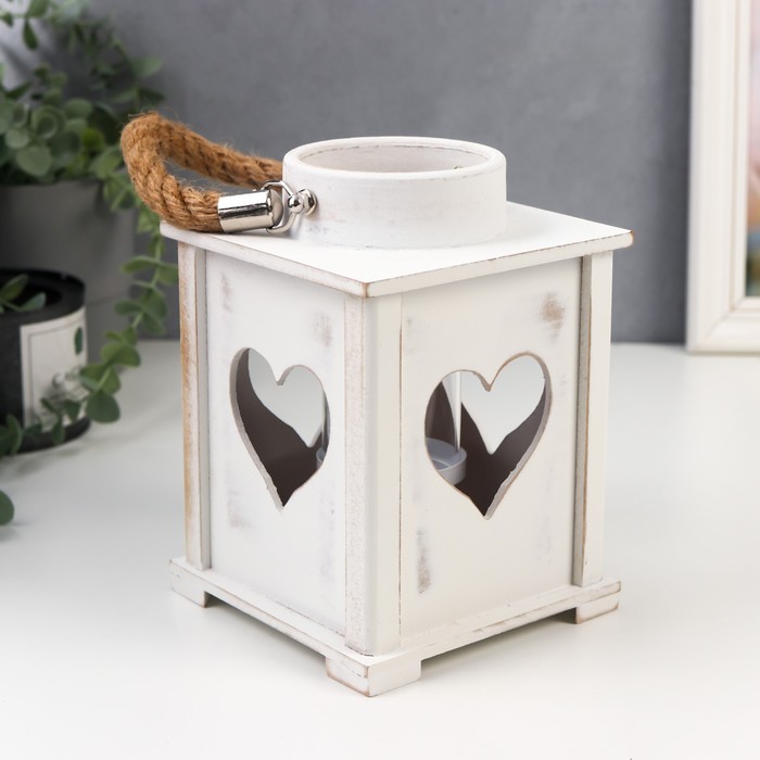 Подсвечник дерево на 1 свечу "Фонарик с сердечками" с ручкой 17,5х12х12 см
Подсвечник дерево на 1 свечу "Фонарик с сердечками" с ручкой 17,5х12х12 см