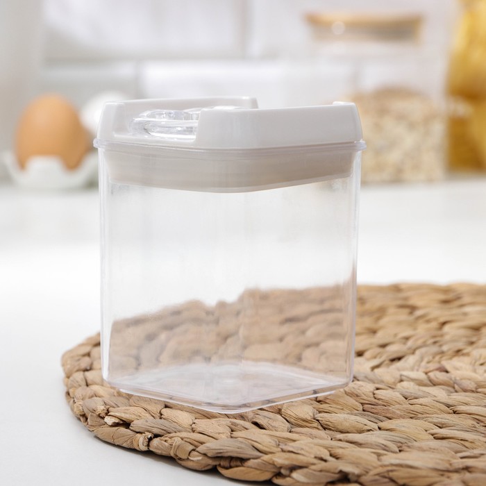 Банка для сыпучих продуктов «Виктори», 7×7×10 см, цвет белый
Банка для сыпучих продуктов «Виктори», 7×7×10 см, цвет белый