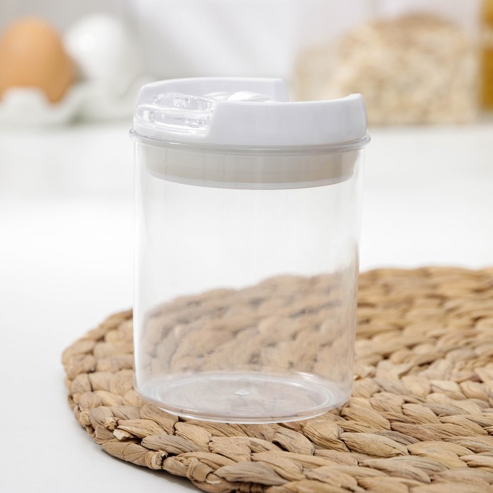 Банка для сыпучих продуктов «Виктори», 7×7×10 см, цвет белый
Банка для сыпучих продуктов «Виктори», 7×7×10 см, цвет белый