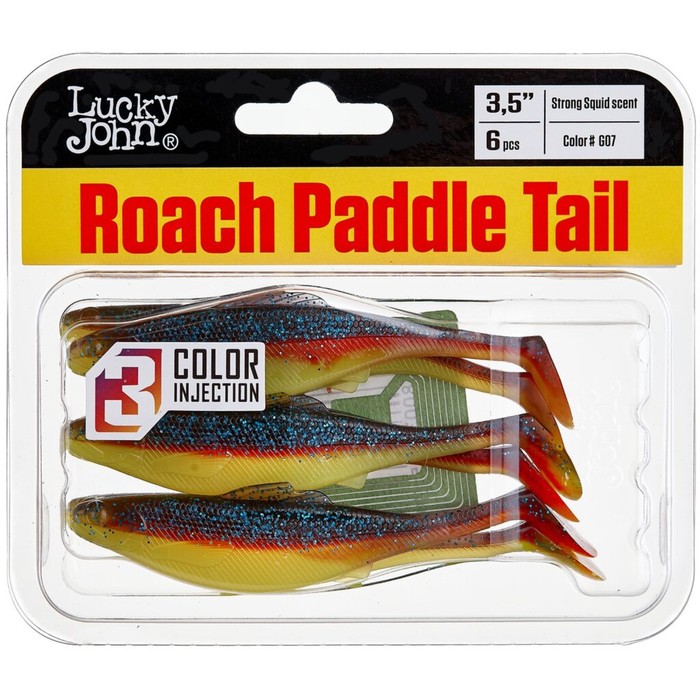 Виброхвосты съедоб. искусст. LJ Pro Series ROACH PADDLE TAIL 3.5in (08.89)/G07 6шт.
Виброхвосты съедоб. искусст. LJ Pro Series ROACH PADDLE TAIL 3.5in (08.89)/G07 6шт.