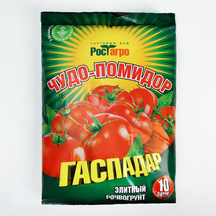 Почвогрунт Элитный Гаспадар "Чудо-помидор", 10 л
Почвогрунт Элитный Гаспадар "Чудо-помидор", 10 л