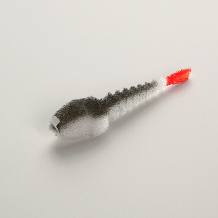 фото Рыбка поролоновая 3d ex stream wblack 07см под крючок-двойник № 8