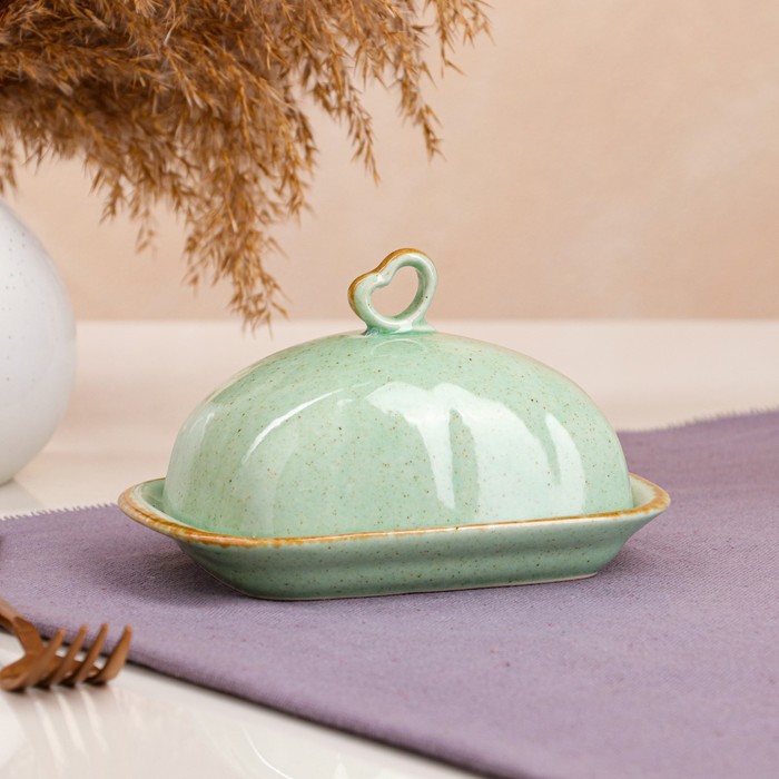 Масленка "Фисташка", коричневый лофт, 15.5 см
Масленка "Фисташка", коричневый лофт, 15.5 см