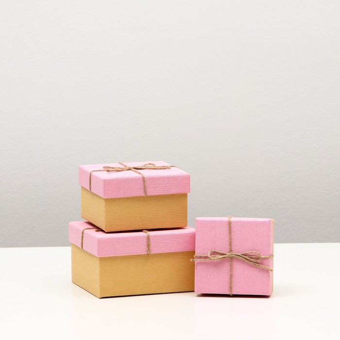 Набор коробок 3в1 "Розовый" 13 х13 х 8 - 9 х 9 х 6 см
Набор коробок 3в1 "Розовый" 13 х13 х 8 - 9 х 9 х 6 см