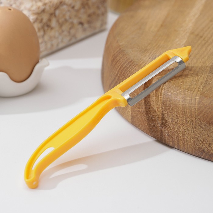 Овощечистка «Волна», 14 см, цвет жёлтый
Овощечистка «Волна», 14 см, цвет жёлтый