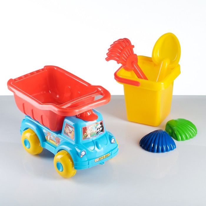 Набор для песочницы Самосвал, ведерко, формочки 31*20*18см
Набор для песочницы Самосвал, ведерко, формочки 31*20*18см