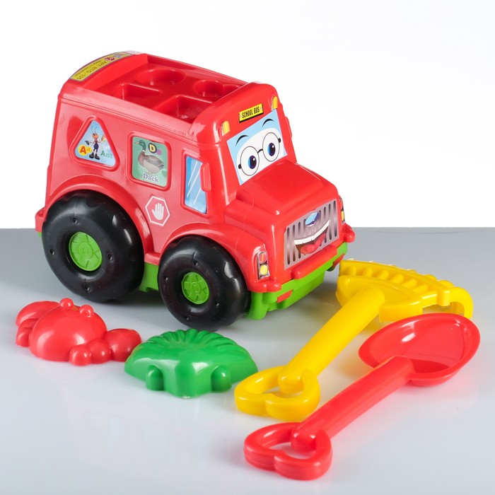 Набор для песочницы Машина, лопатки, формочки МИКС 
Набор для песочницы Машина, лопатки, формочки МИКС